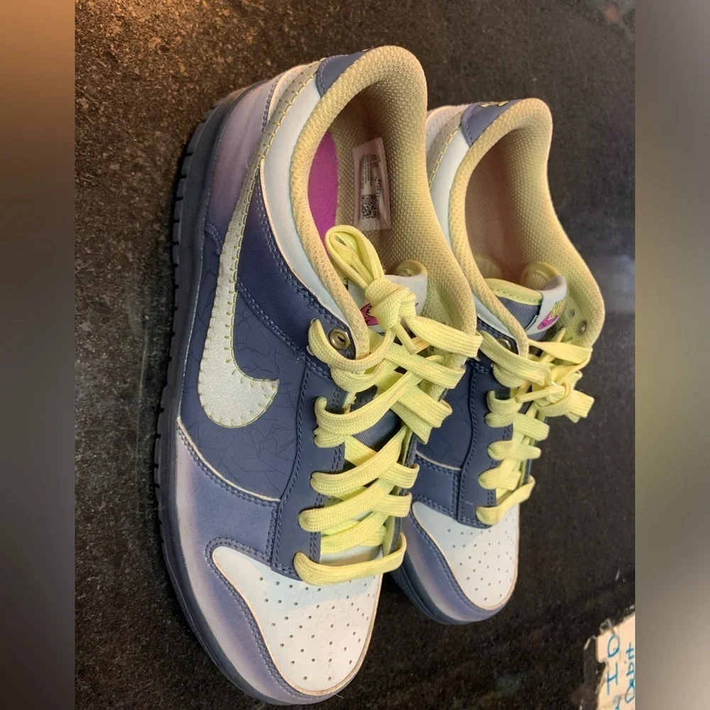 Nike Blue and Yellow Retro Sneakers Halloween 2023